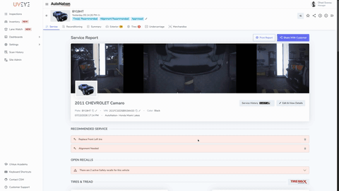 UVeye Automated Vehicle Inspection Drive